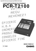 PCR-T2100 user and programming FRENCH ONLY